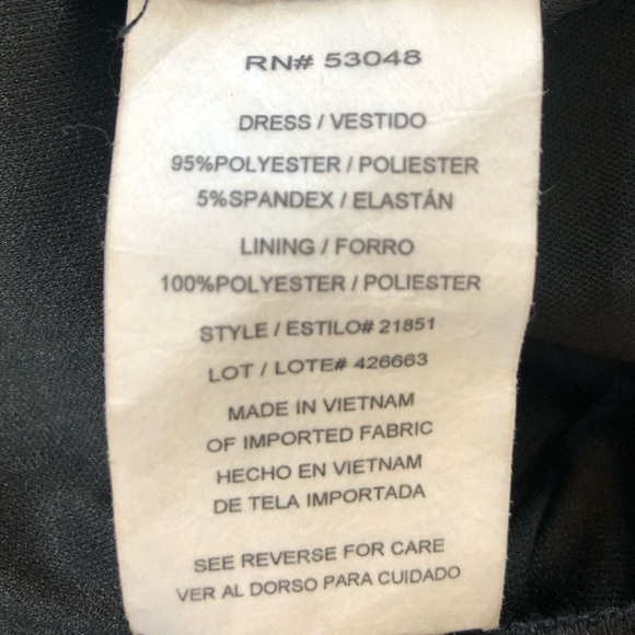 NWT NIGHTWAY Navy Long Sleeve Jewel Neck Knee Length Evening Sheath Dress Sz:4 - Picture 15 of 16